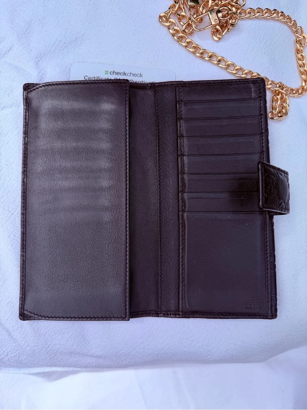 Gucci Guccissima Long Wallet (with unbranded chain) - Picture 9 of 9